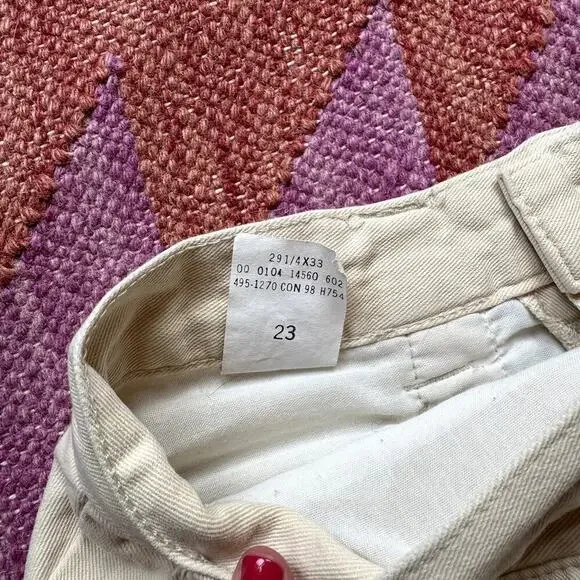 VTG Lee Casual Khaki Pants Chinos Women's Size 10 Long High Rise - Picture 6 of 7